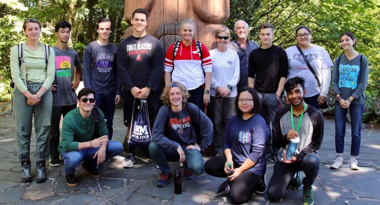 Lewis & Clark students Photo by Peter DeCrescenzo