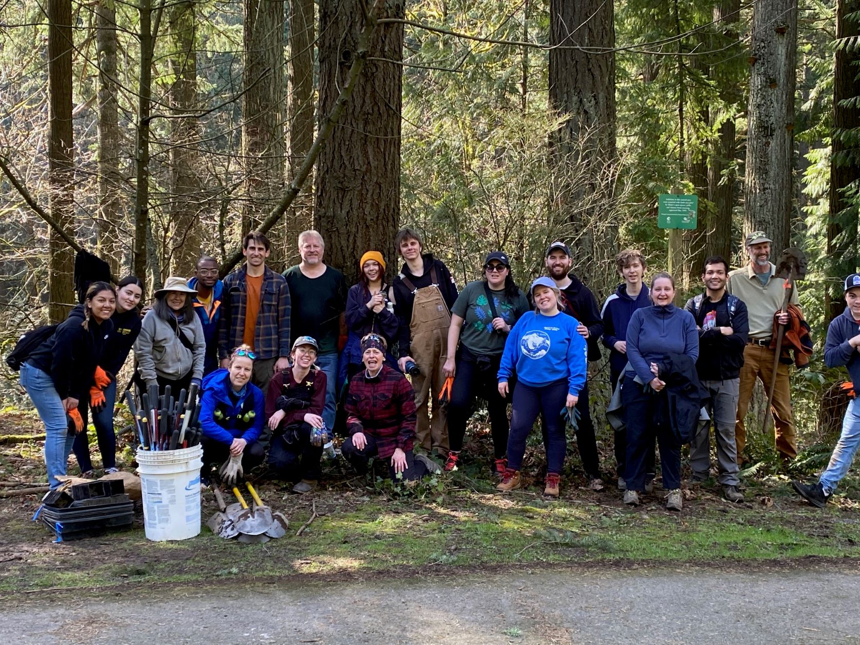 March 2023 Volunteers plant