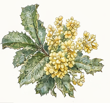 Oregon Grape illustration