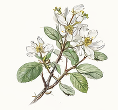 Serviceberry illustration